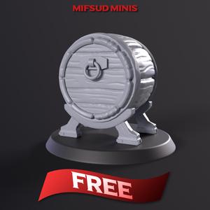 Barrel Mimic miniature – For Table top RPG gaming