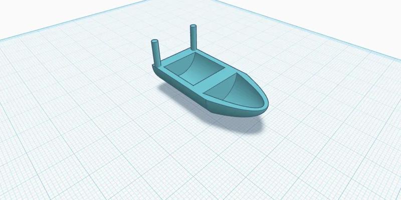 Floating boat   