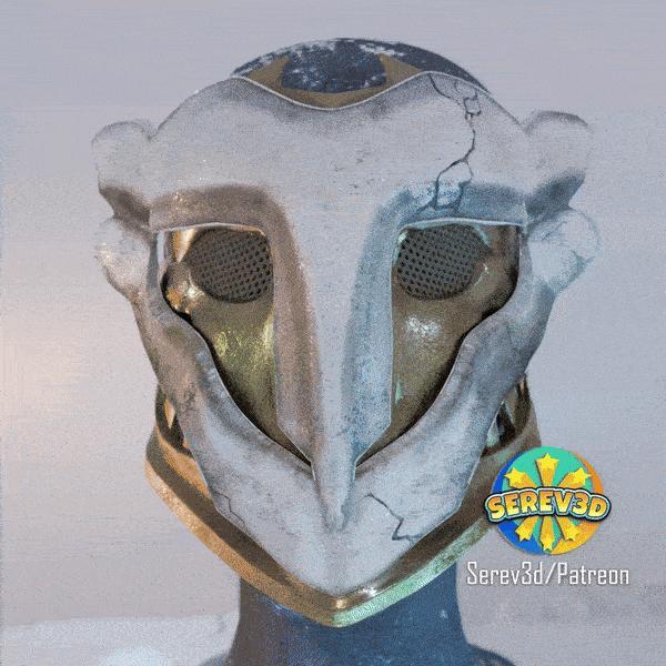  Arcane Ekko Mask - wearable LoL cosplay prop - Serev3D