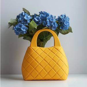 Yellow Bag Vase for Playful and Stylish Decor
