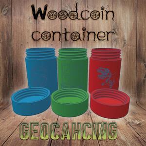 🎁 Geocaching WoodCoin Container 🎁