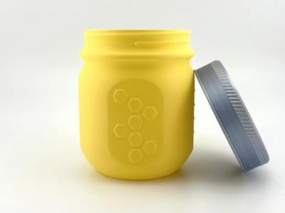 Short Mason Jar with Lid (Vase Mode)