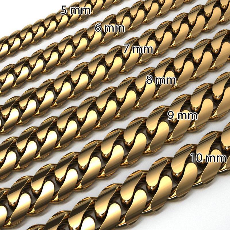 6 SIZE MIAMI CUBAN LINK PONG SET FOR BRACELET OR NECKLACE 3D Model Collection