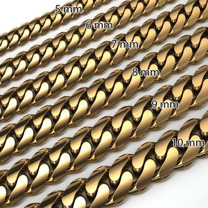 6 SIZE MIAMI CUBAN LINK PONG SET FOR BRACELET OR NECKLACE 3D Model Collection
