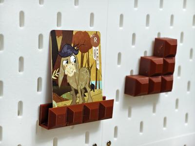 IKEA pegboard Mario blocks
