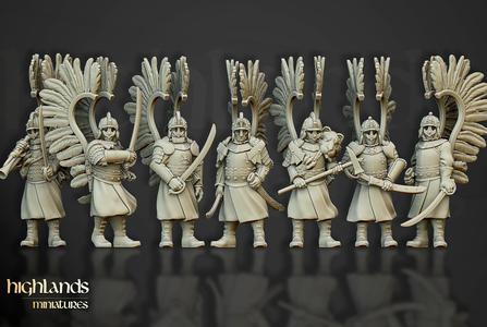 Winged Hussars on foot – Highlands Miniatures
