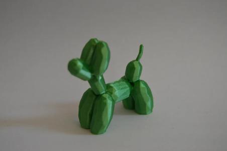 Low poly balloon dog