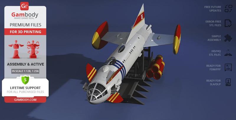 Fireball XL5 3D Printing Model | Assembly