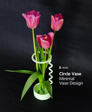 Minimalist Vase | Circle Vase | Easy 3D Print Home Decor | No Supports