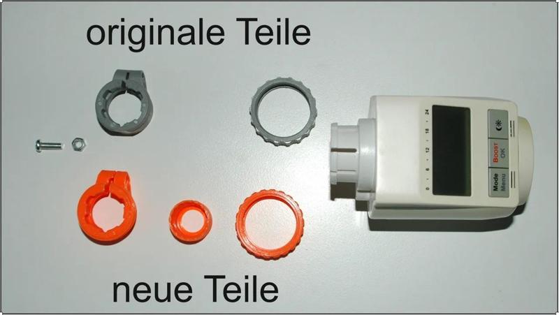 Schraubadapter für elektrische Heizkörperventile