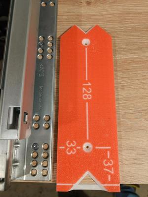 Undermount drawer slide template jig