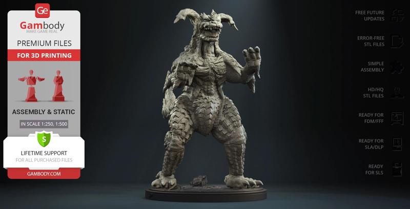 King Caesar STL Files for 3D Printing | Assembly Model