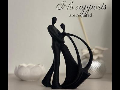 Statue of a dancing couple