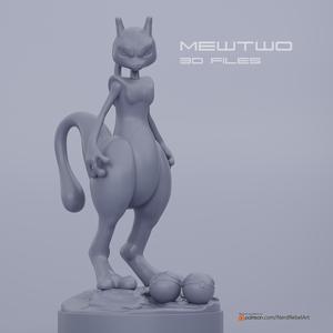 Mewtwo 3d files (15cm statue + life size)