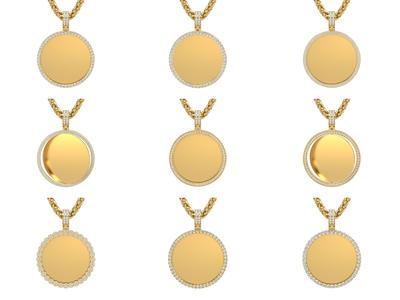 Picture pendants 1-2 inch N1-10 3D Model Collection