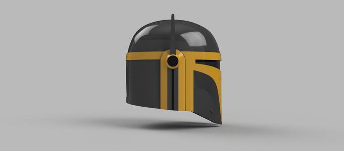 The Bounty Hunter: Custom made Mandalorian Helmet STL File (3D Print File)