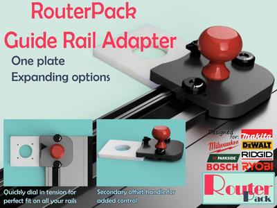 RouterPack Compact Router Guide Rail Adapter