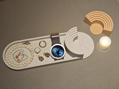 Atmospheric Candlelight Jewelry Dish/Tea Tray