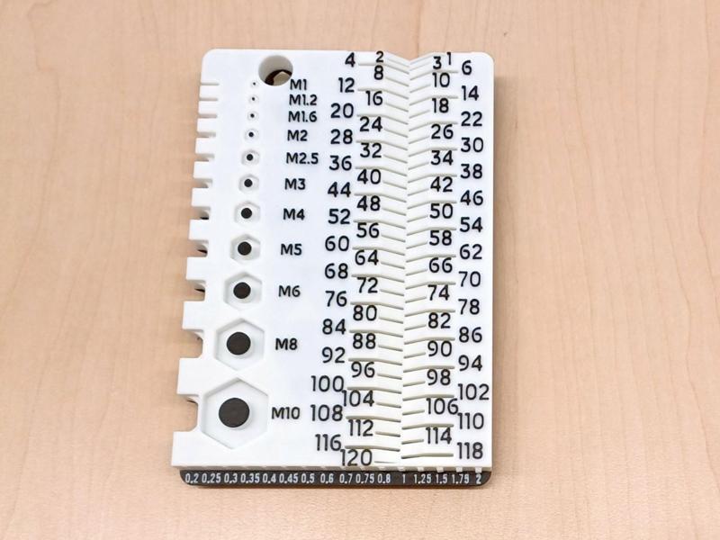 Screw Bolt Nut Pitch Thread Measuring Tool M1-M10