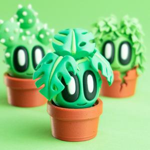 Blob Plants – Mini Plant Collectible Art Toy with Pot Container