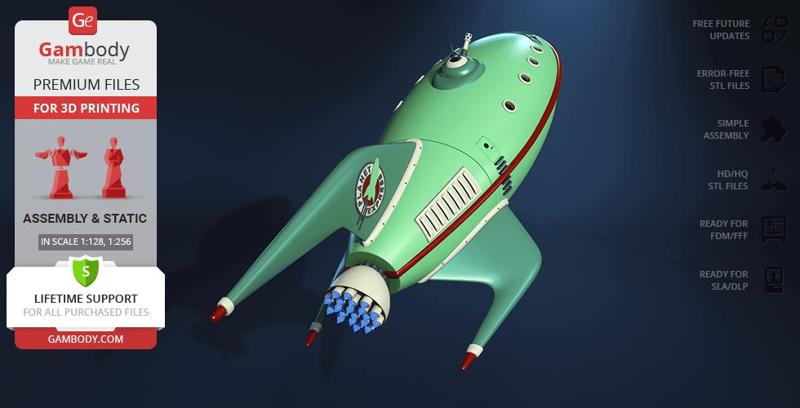 Planet Express Ship Futurama 3D Printing Model | Assembly