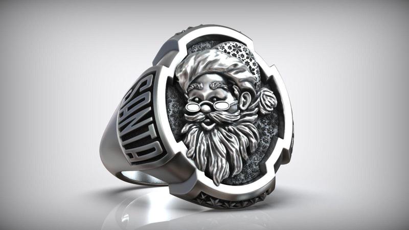 Santa Claus Christmas Saint Nicholas Believe Ring