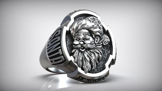 Santa Claus Christmas Saint Nicholas Believe Ring