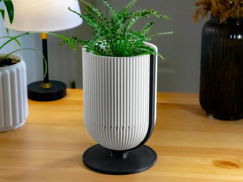 Classy Stand Planter – Mid-Century Modern Style Planter – with Drainage Holes – Drip Tray