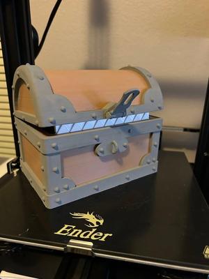 Treasure Chest Mimic With Working Latch and Reversible Teeth