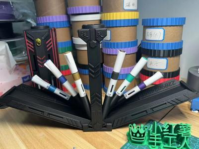 Sword Box Pen Holder Improved Version (Thicker Shell, Rounded Corners, Optimized Details)