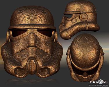 Deluxe Carved Trooper Helmet