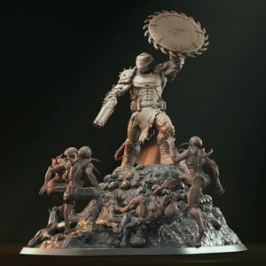 Doom Slayer vs Imps Diorama STL files for 3D Printing | Assembly Model