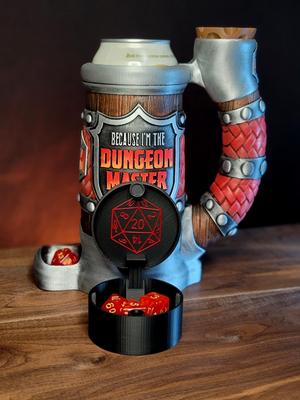 12oz DUNGEON MASTER  Dice Tower Can Cozy