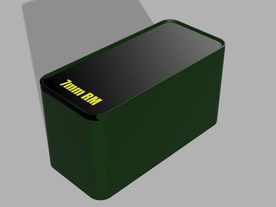 7mm RM, 50 Round, Stackable, Compact Ammo Box