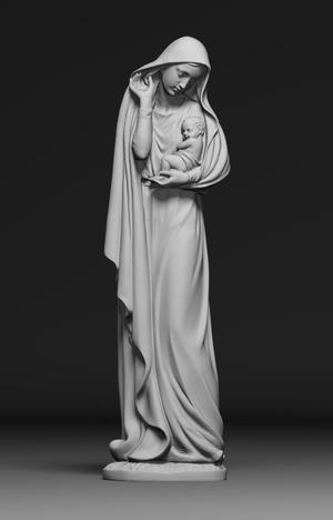 Virgin Mary and her boy child