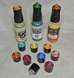 ORK HEAD – VALLEJO OLD STYLE BOTTLE SWATCH CAP CAPS GAME AIR MODEL COLOR – 17ML