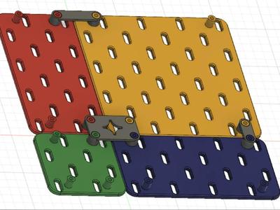 Modular Mini Pegboard Mounting Plate