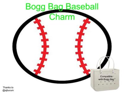Bogg Bag Baseball Charm