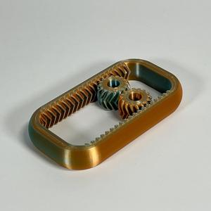 Gearwheel Fidget Toy Keychain Print in Place