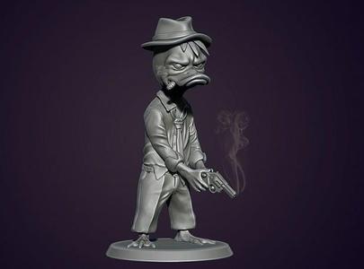 Howard the Duck (Duck detective with a gun)