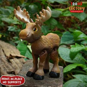 PRINT IN PLACE CUTE FLEXI MOOSE