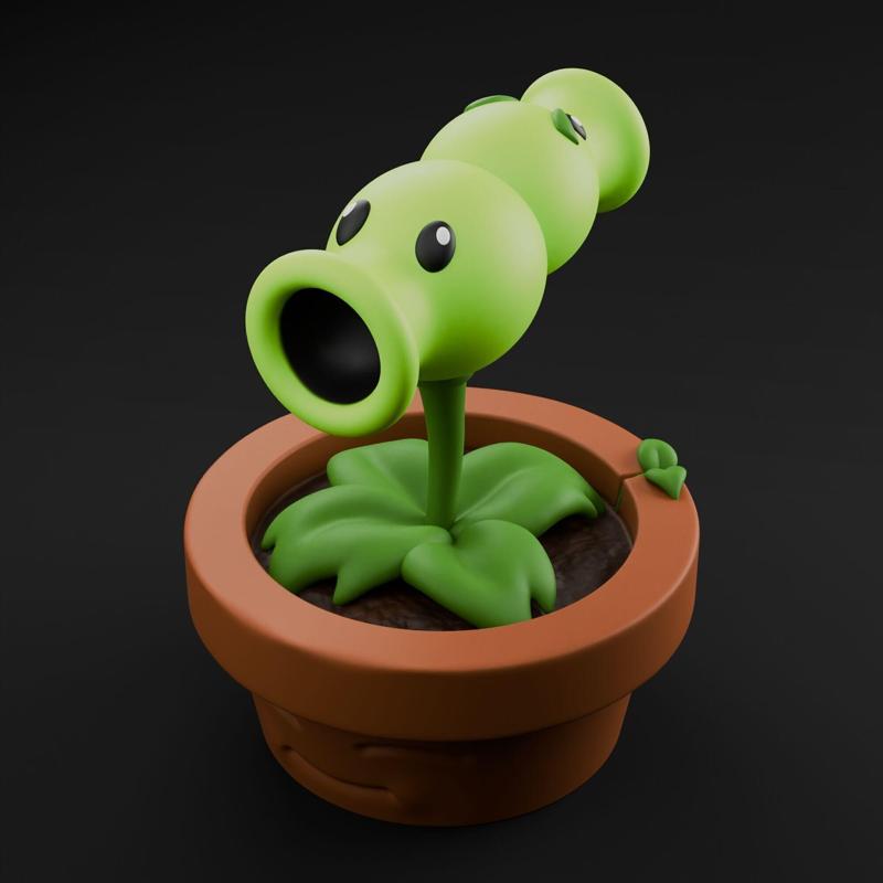 SplitPea Plants vs Zombies