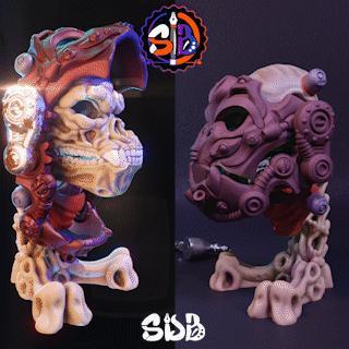 MECHANICAL GORILLA SKULL MASK – FLEXI – 3MF – STL