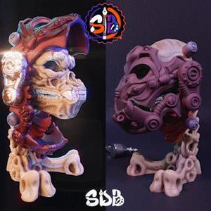 MECHANICAL GORILLA SKULL MASK – FLEXI – 3MF – STL