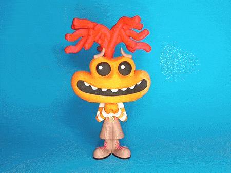 Anxiety Inside Out 2 Funko Pop Bobblehead STL + 3mf (colored version)