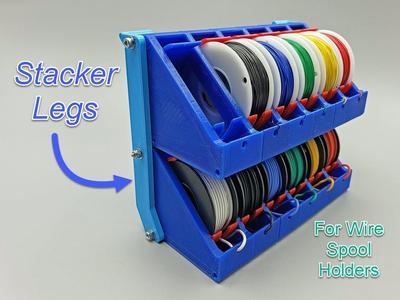 Stacker for Wire Spool Holders