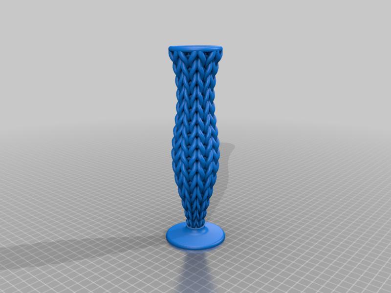 Knitted Fluted Vase