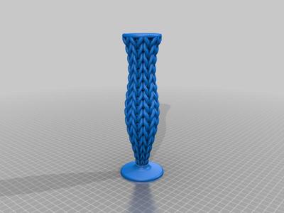 Knitted Fluted Vase