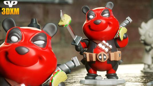 DeadPooh Chibi STL for 3D Printing ChibiSTL 3DXM