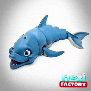 Cute Flexi Print-in-Place Dolphin with 3MF File Now Included!